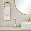 Spread Sunshine 2-Piece Hand Towel Set, White