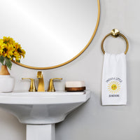 Spread Sunshine 2-Piece Hand Towel Set, White