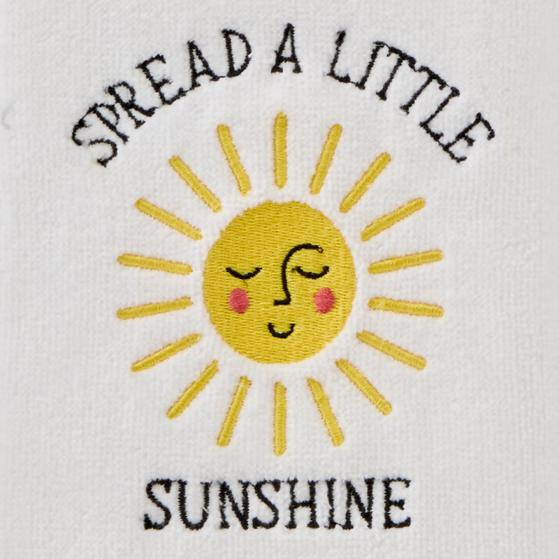 Spread Sunshine 2-Piece Hand Towel Set, White