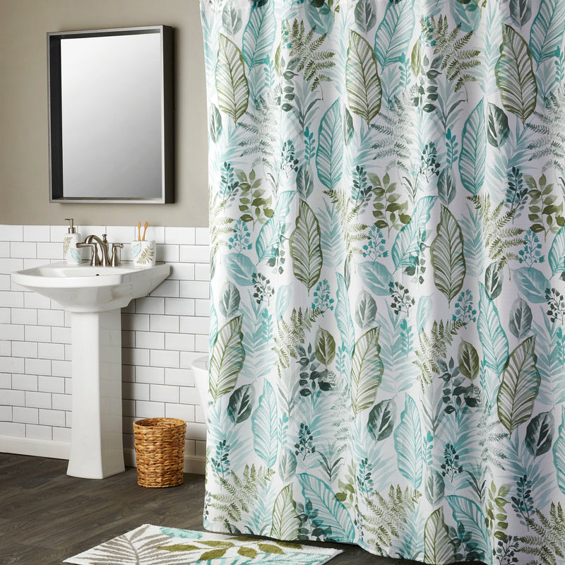 Sprouted Palm Shower Curtain, Multi