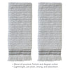 Subtle Stripe Turkish Cotton Bath Towel, White Multi