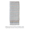 Subtle Stripe Turkish Cotton Bath Towel, White Multi