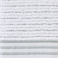 Subtle Stripe Turkish Cotton Bath Towel, White Multi