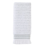 Subtle Stripe Turkish Cotton Bath Towel, White Multi