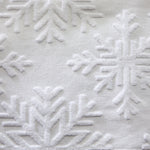 Subtle Snowflakes Jacquard Bath Towel, White