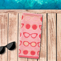 Summer Shades Reversible Jacquard 2-Piece Hand Towel Set, Blush