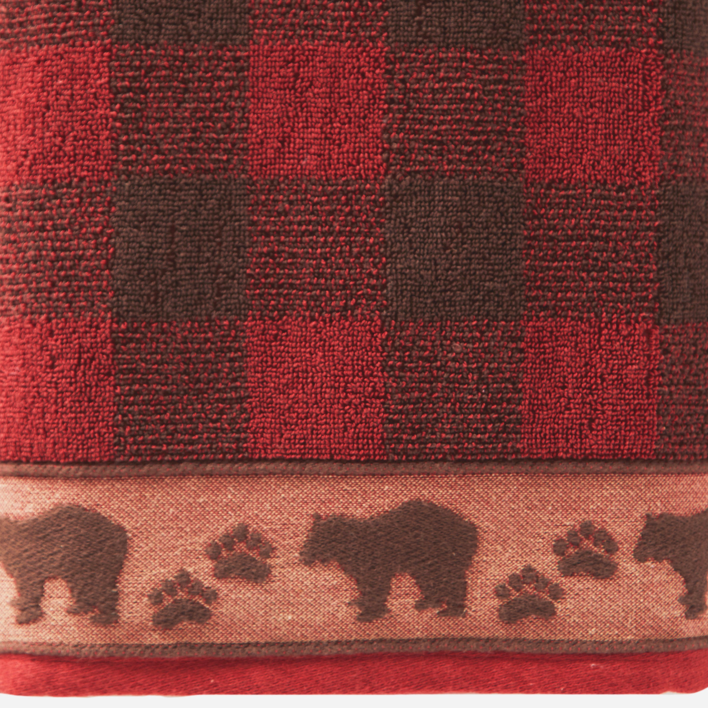 Sundance Jacquard Bath Towel, Red/Multi