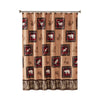 Sundance Fabric Shower Curtain, Brown/Multi