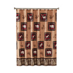 Sundance Fabric Shower Curtain, Brown/Multi