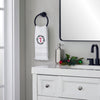 Wreath Monogram “T" 2-Piece Hand Towel Set, White