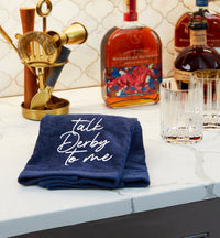 Talk Derby To Me 2-Piece Hand Towel Set, Navy