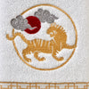 Vern Yip by SKL Home, Zodiac Tiger 2-Piece Hand Towel Set, White