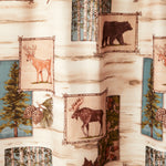 Timber Ridge Fabric Shower Curtain, Natural/Multi