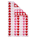 Tonal Hearts Jacquard 2-Piece Hand Towel Set, Multi