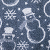 Top Hat Snowman Jacquard Bath Towel, Blue