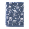 Top Hat Snowman Jacquard Bath Towel, Blue