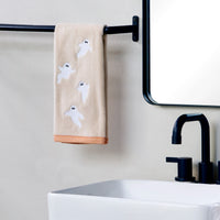 Tossed Ghosts 2-Piece Hand Towel Set, Taupe