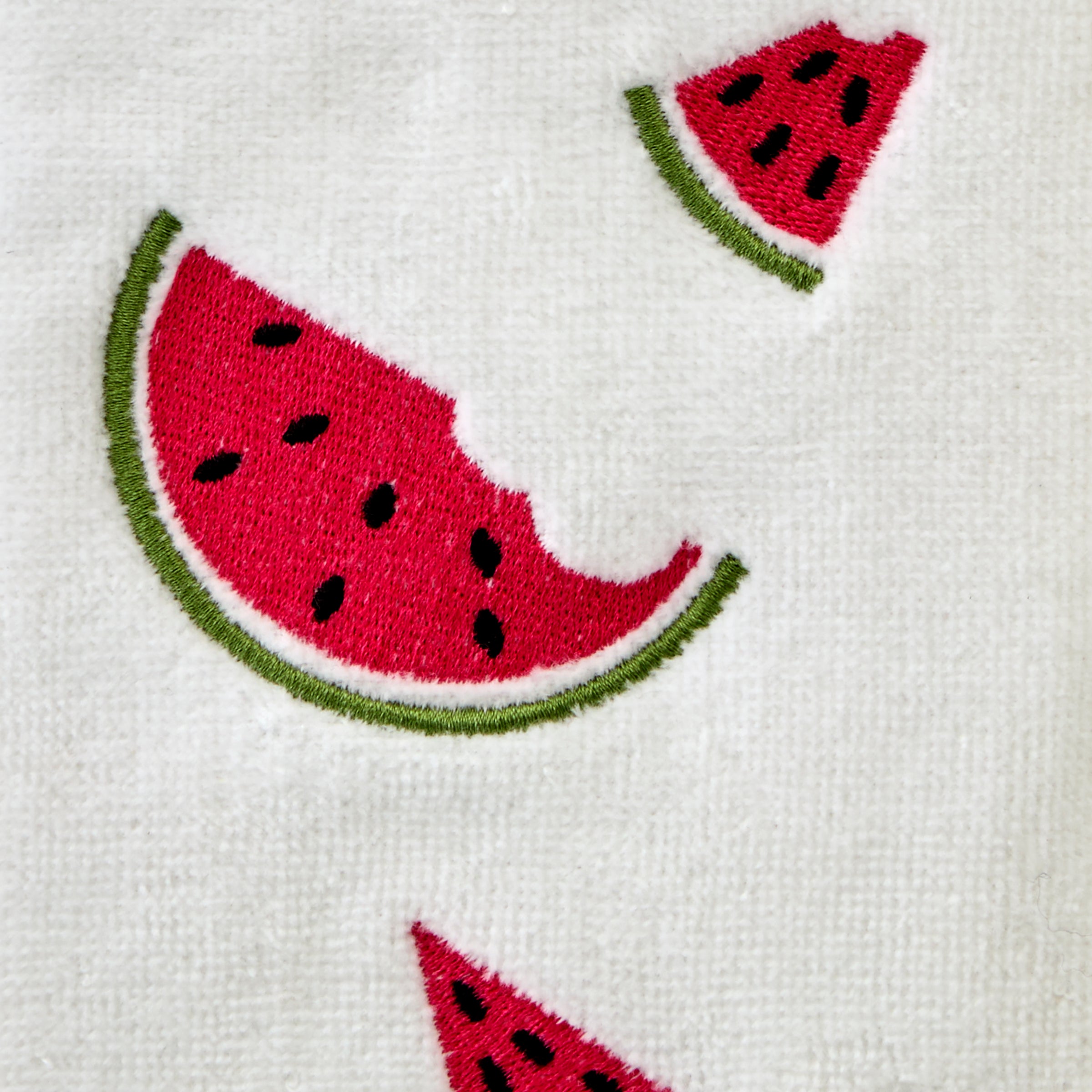Tossed Watermelons 2-Piece Hand Towel Set, White