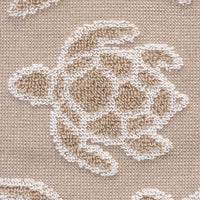 Turtle Sculpted Jacquard 2-Piece Hand Towel Set, Taupe