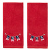 USA Banner 2-Piece Hand Towel Set, Red