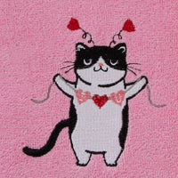 Valentine Cat 2-Piece Hand Towel Set, Pink