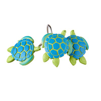 Watercolor Ocean Shower Curtain Hooks, Multi