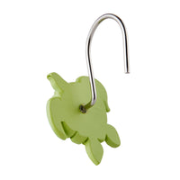 Watercolor Ocean Shower Curtain Hooks, Multi