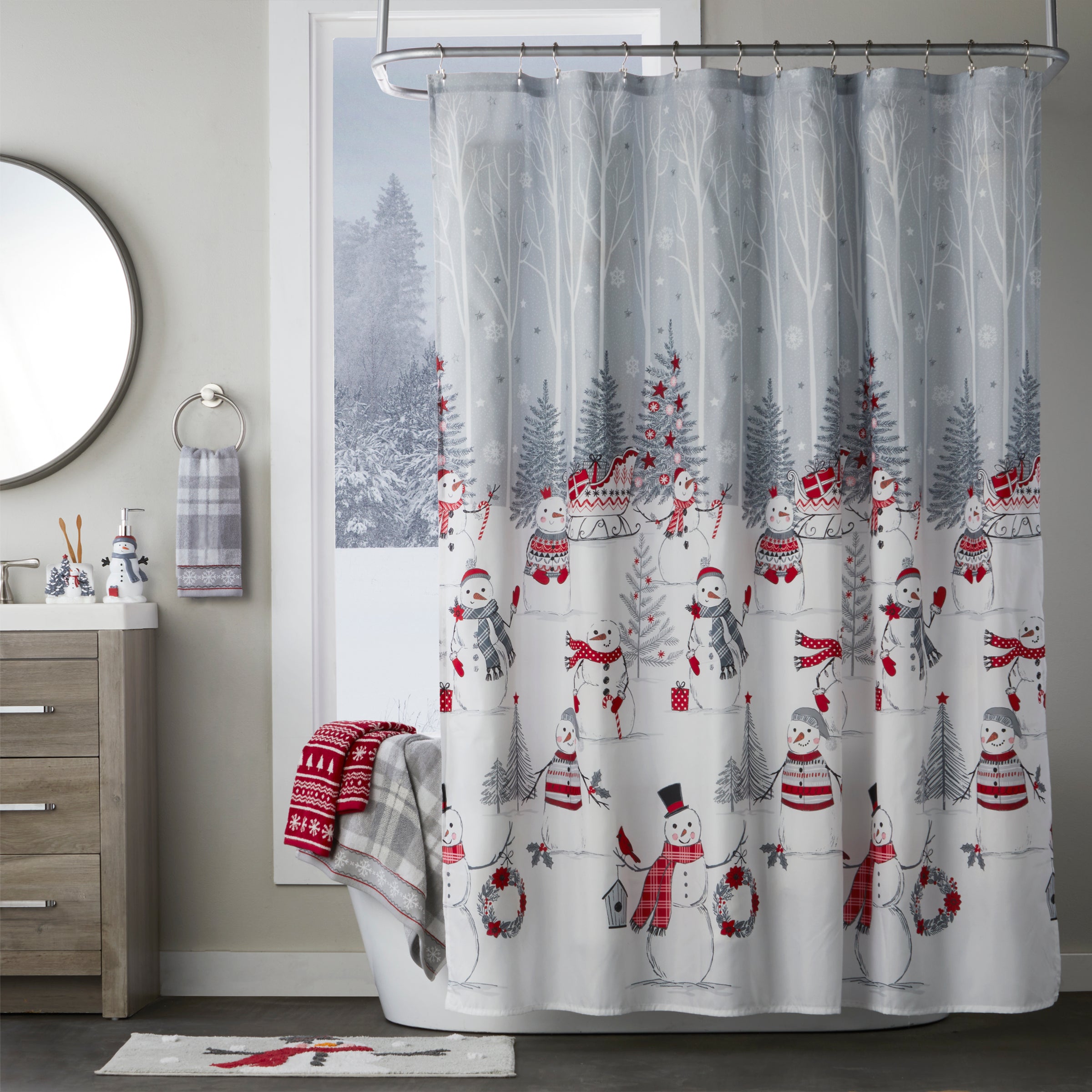 Whistler Plaid Jacquard Bath Towel, Gray/Multi