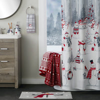 Whistler Snowman 2-Piece Hand Towel Set, Gray