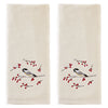 Winter Bird 2-Piece Hand Towel Set, Natural