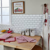 Winter Greetings Oven Mitt & Pot Holder Set, Red/White