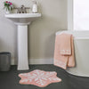 Winter Snowflake Tufted Rug, Blush