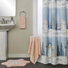 Winter Snowflake Tufted Rug, Blush