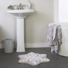 Winter Snowflake Tufted Rug, Gray