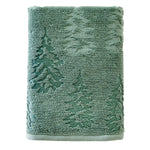 Wispy Trees Jacquard Bath Towel, Sage