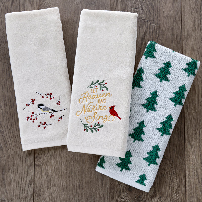 Heaven & Nature 2-Piece Hand Towel Set, Natural