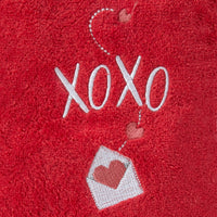 XOXO 2-Piece Hand Towel Set, Red