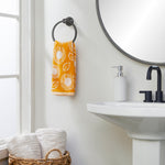 Sunflower Jacquard 2-Piece Hand Towel Set, Yellow