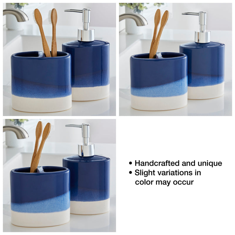 Alanya Lotion/Soap Dispenser, Indigo