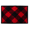 Buffalo Check Rug, Red/Black