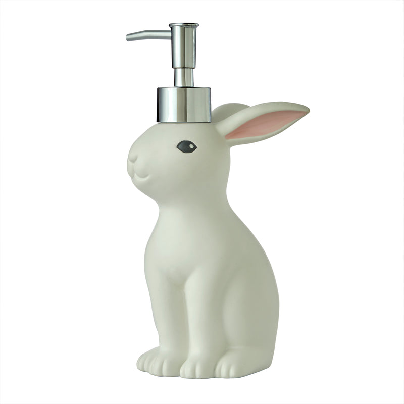 Easter Bunny Lotion/Soap Dispenser, White