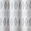 Clipped Geo Diamonds Fabric Shower Curtain, Dove Gray