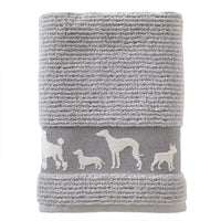 Vern Yip by SKL Home Dog Daze Bath Towel, Gray