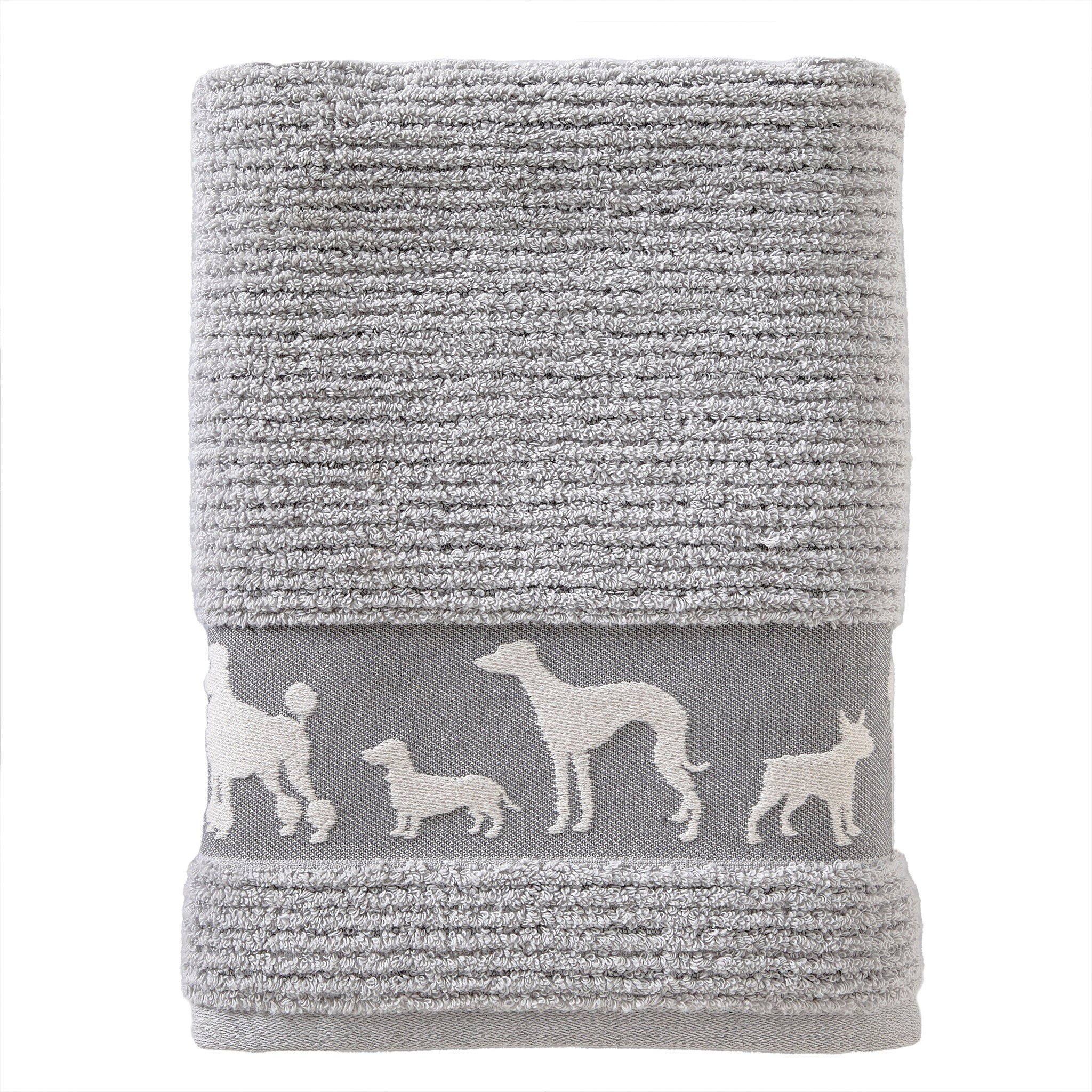 Vern Yip by SKL Home Dog Daze Bath Towel, Gray