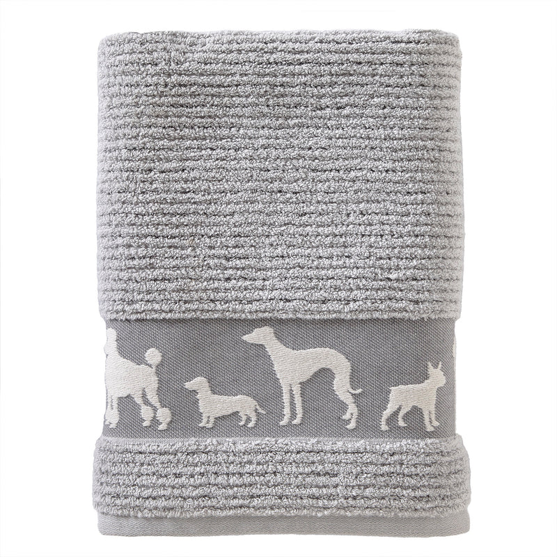Vern Yip by SKL Home Dog Daze Bath Towel, Gray
