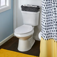 Dotty Waves Collapsible Storage Bin, Black