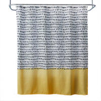 Dotty Waves Fabric Shower Curtain, Multi