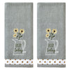 Enjoy Today 2-Piece Hand Towel Set, Gray