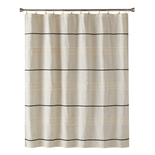 Frayser Fabric Shower Curtain, Linen