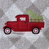 Farm Truck 2-Piece Hand Towel Set, Gray, detail